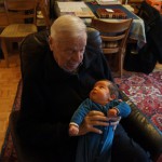 Adrien et son arrière-grand-papa, janvier 2012